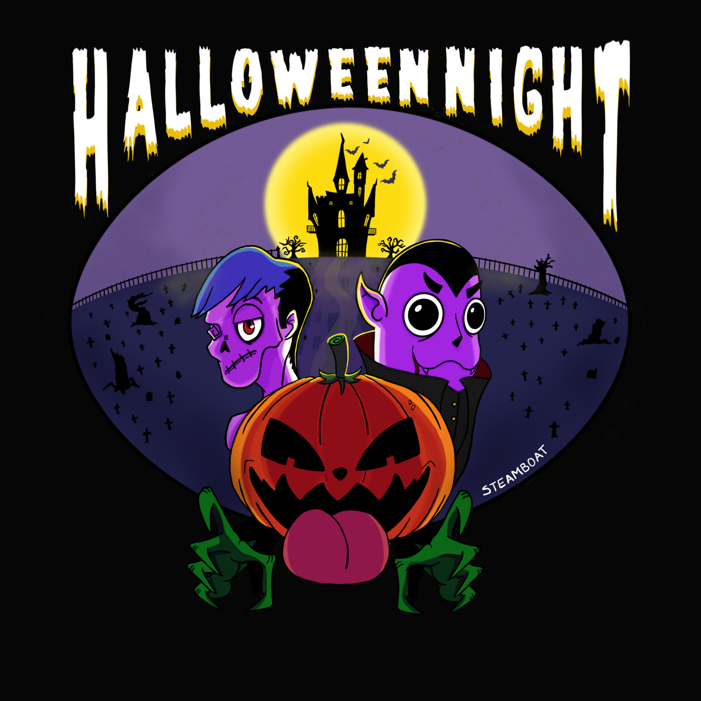 Camiseta Halloween Night – Estilo Festivo