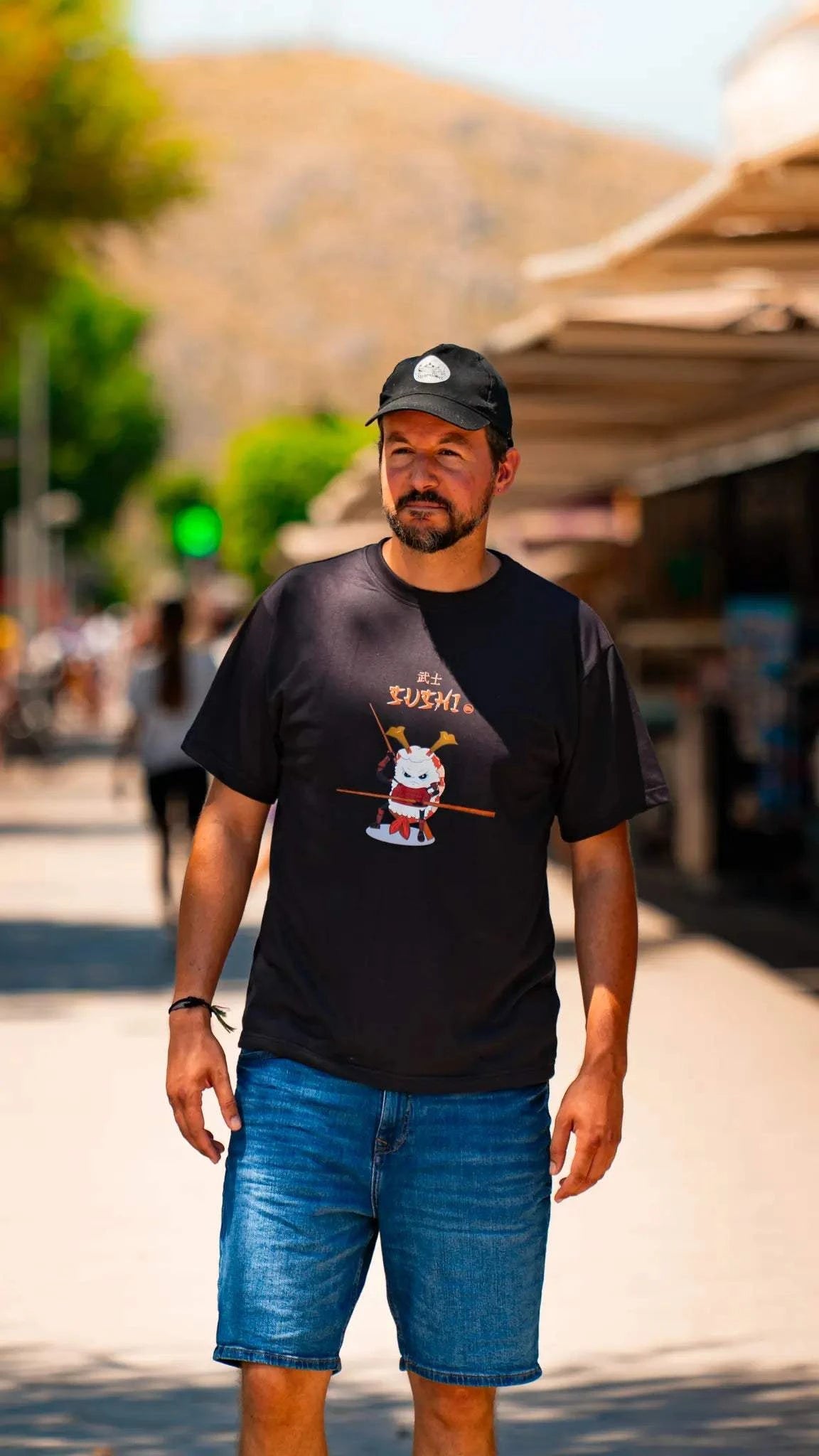 Camiseta Steamboat samurai sushi