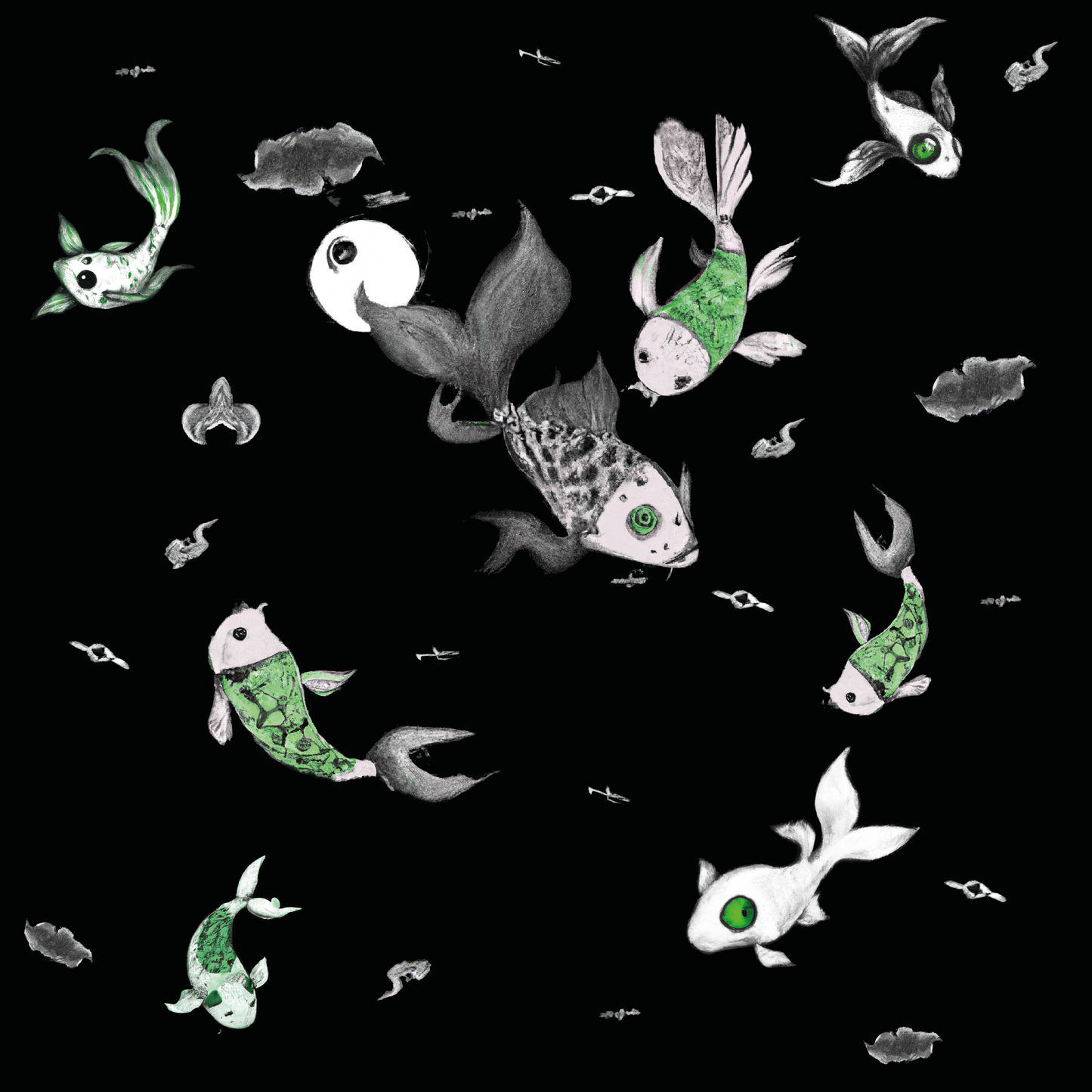 Camiseta Peces Koi – Estilo Japonés