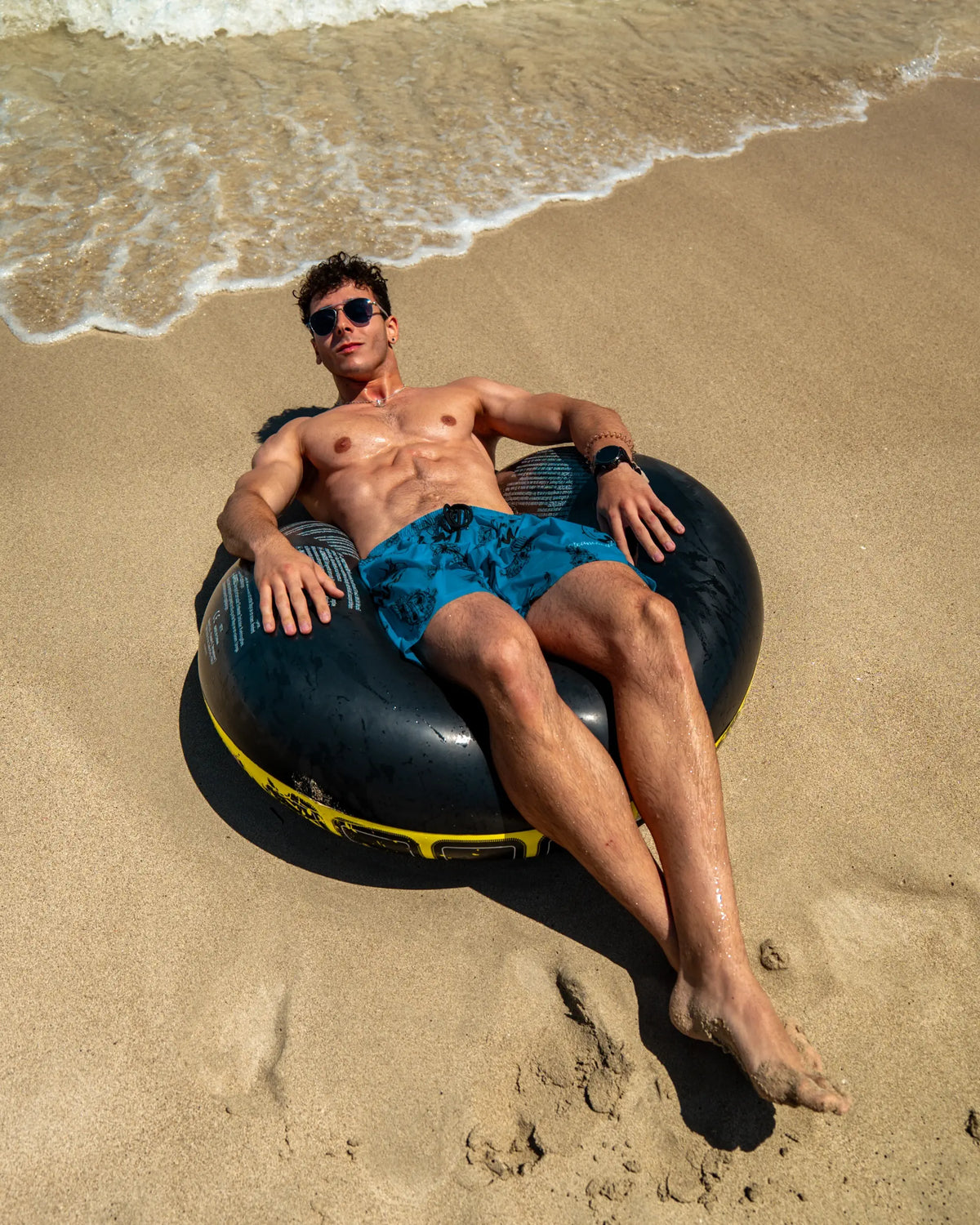 Fruits Blue Swim Shorts