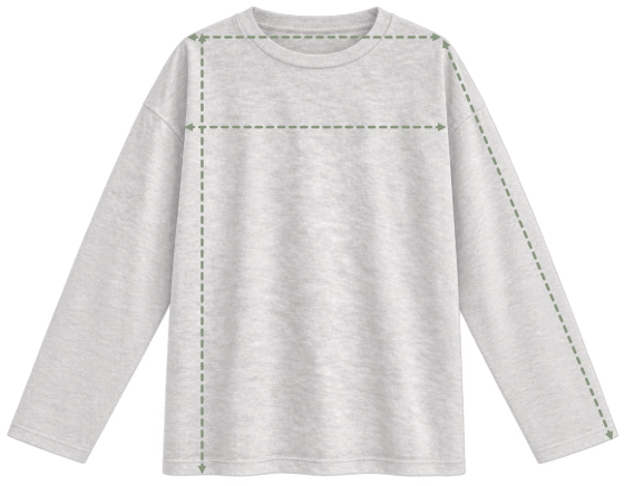 Guía de tallas - camiseta-manga-larga