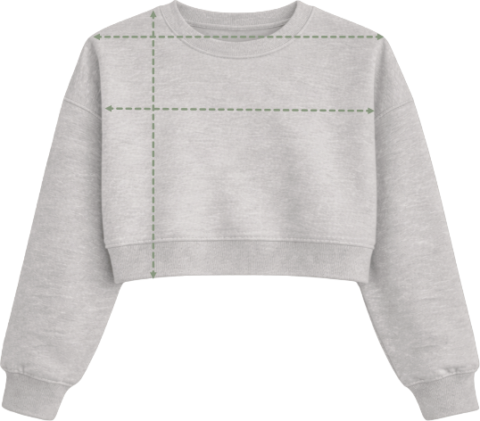 Guía de tallas - sudadera-cropped
